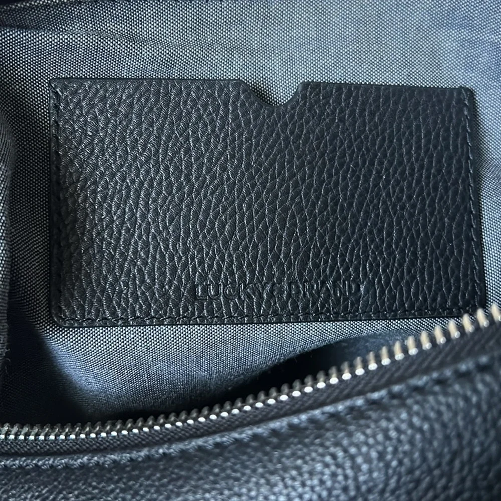Lucky Brand Black Leather Sling Shoulder Bag - Picture 8 of 11